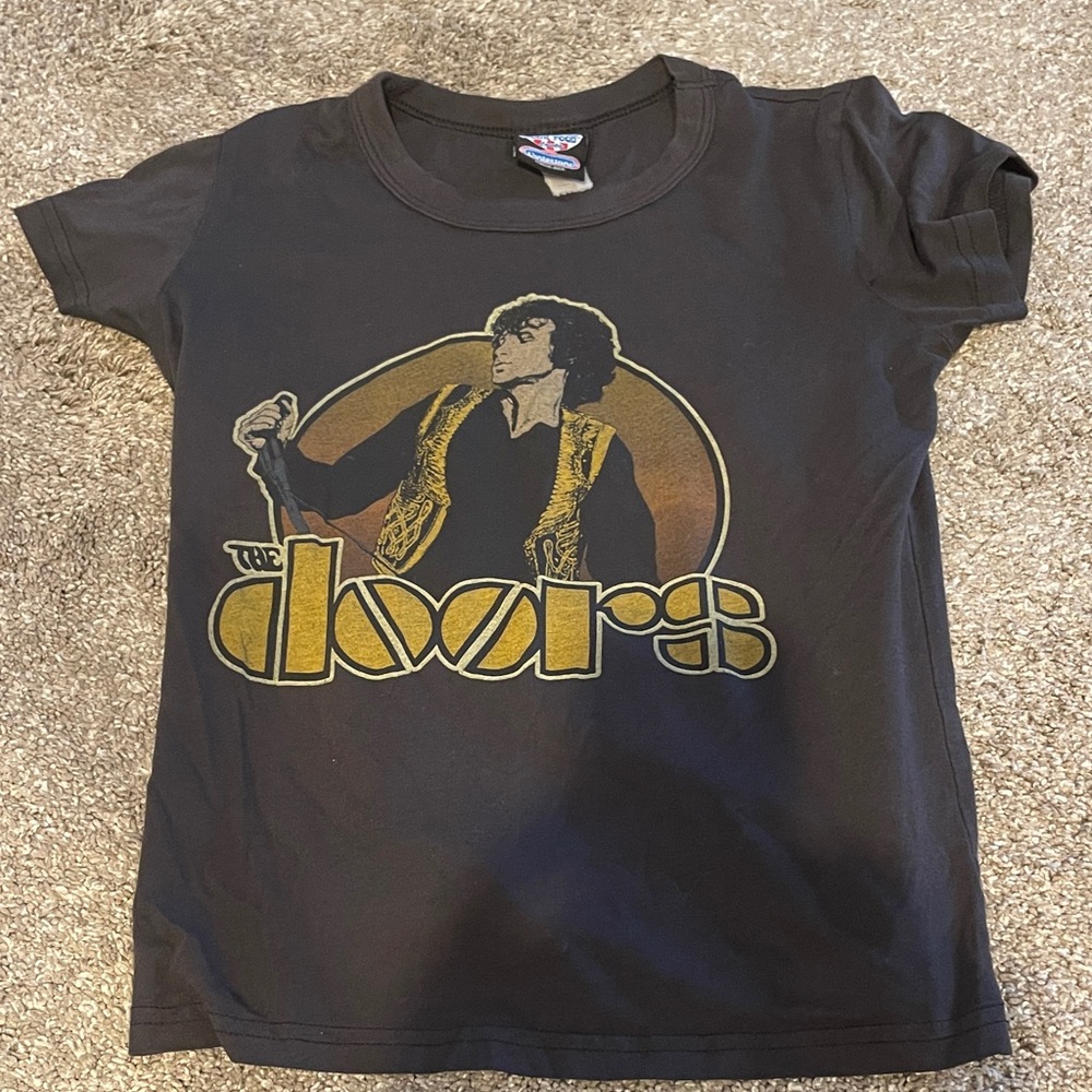 Junk Food Clothing Black and Gold The Doors Tee